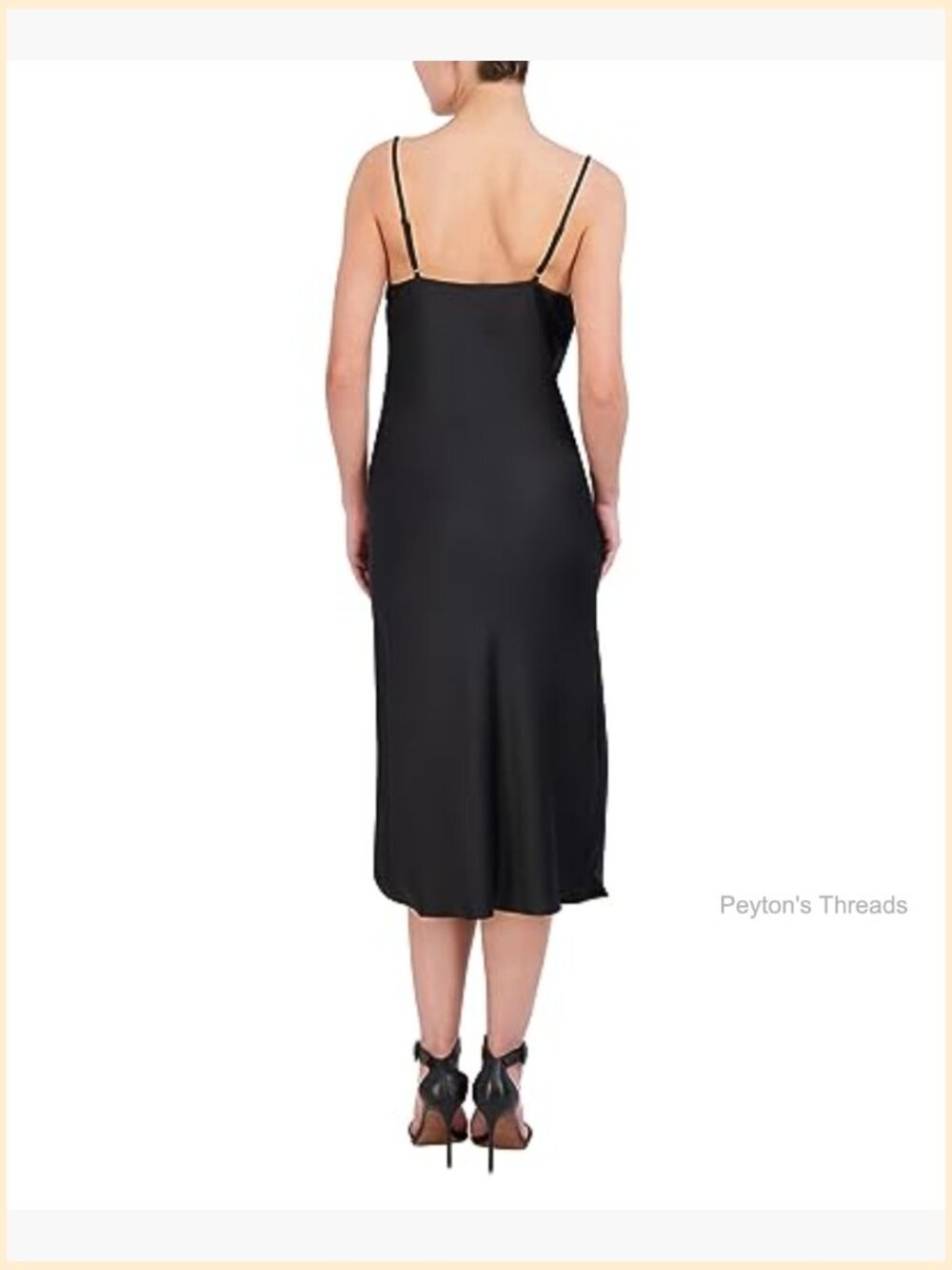 Sleeveless Cowl Neck Midi Dress with Side Slits - Picture 3 of 3